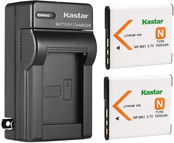 Kastar 2-Pack Battery and AC Wall Charger Replacement