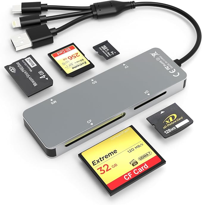 Memory Stick pro Duo Adapter - 5 in 1 SD/TF/MS/CF/XD Card Reader