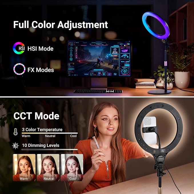 NEEWER ENTRY LEVEL VERSION N37 10.5" RGB Ring Light