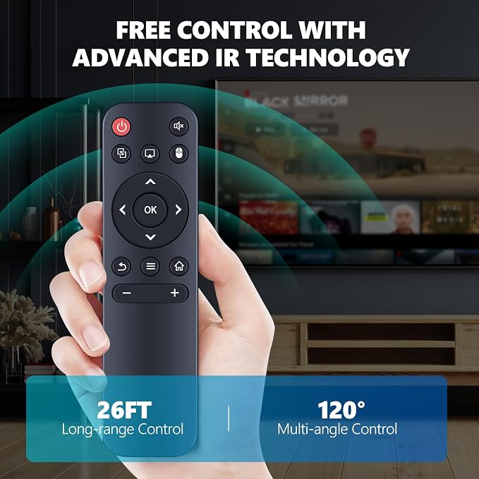 Replaced for Mini Projector HY300 HY300Pro Remote Control, for Magcubic HY300Pro