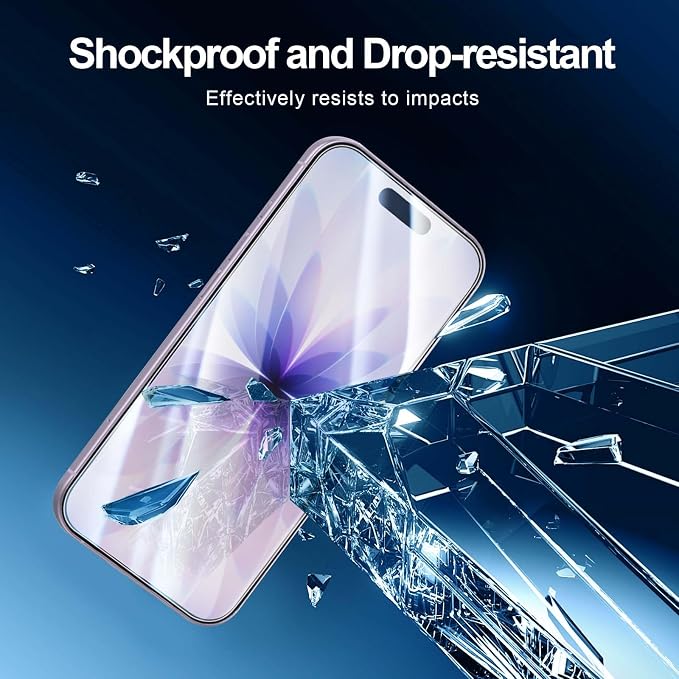 NEW'C 3x Screen Protector for iPhone 17+ 3x Camera Lens Protector, Sensor
