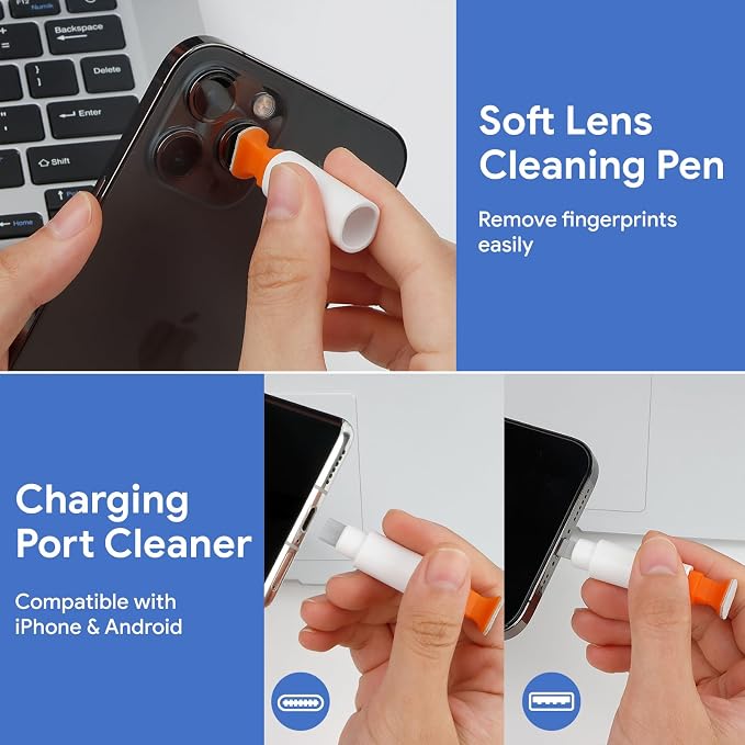 12 in 1 Phone Cleaning Kit, Airpods Cleaning Kit, Port Cleaner