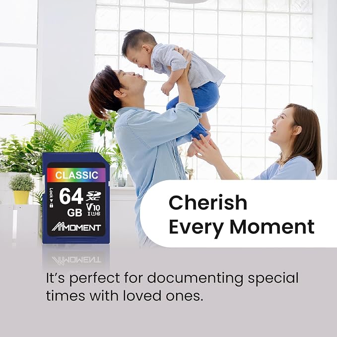 MMOMENT 64GB Full-Size SD, SDXC Card Compatible