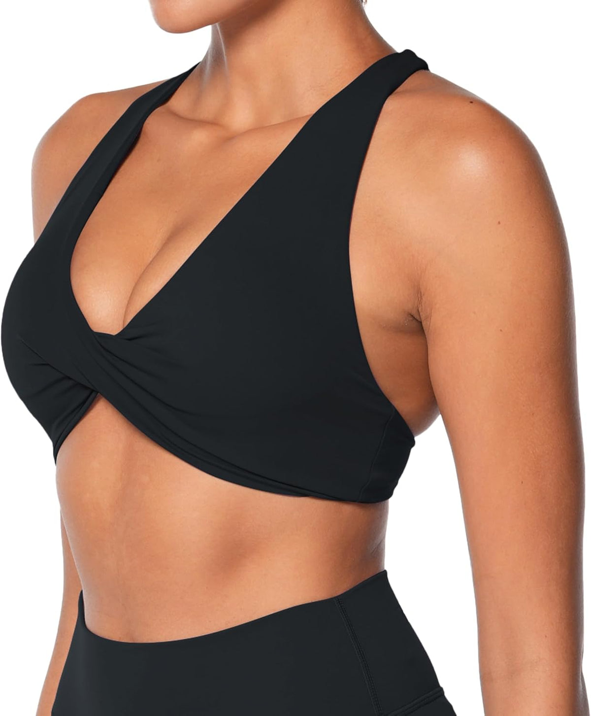 Sunzel Women's Sports Bra - Criss Cross Back Yoga Crop Top with Removable Pads | Wirefree Padded Design