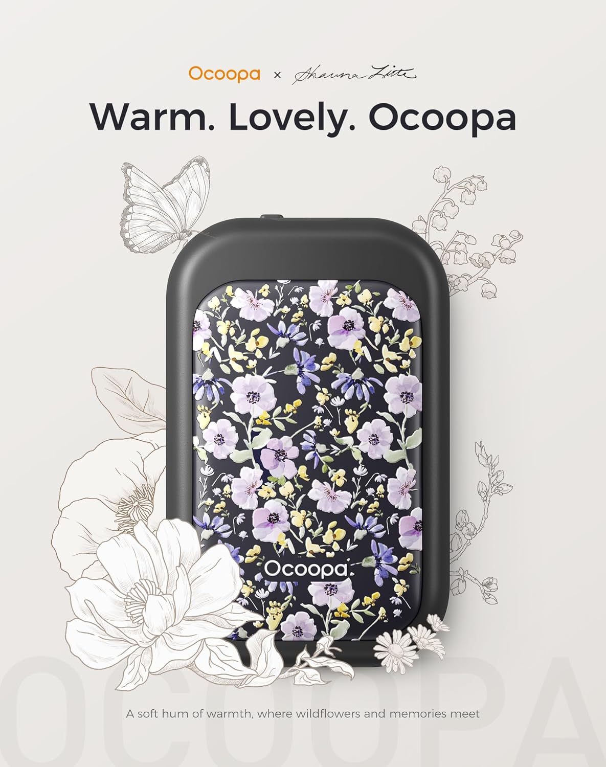 OCOOPA Magnetic Rechargeable Hand Warmers - 2 Pack Card-Style Electric Warmers | 8-Hour Battery Life, Portable Heater for Men & Women