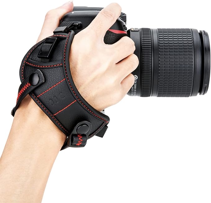 JJC Deluxe Microfiber Camera Hand Strap, Secure Padded Camera Holder Wrist Strap