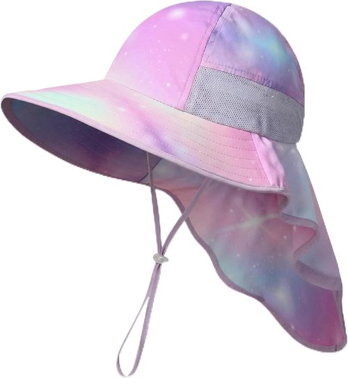 Icolor Kids Sun Hat - UPF 50+ Sun Protection Bucket Hat for Toddler Summer Play | Ages 3-10