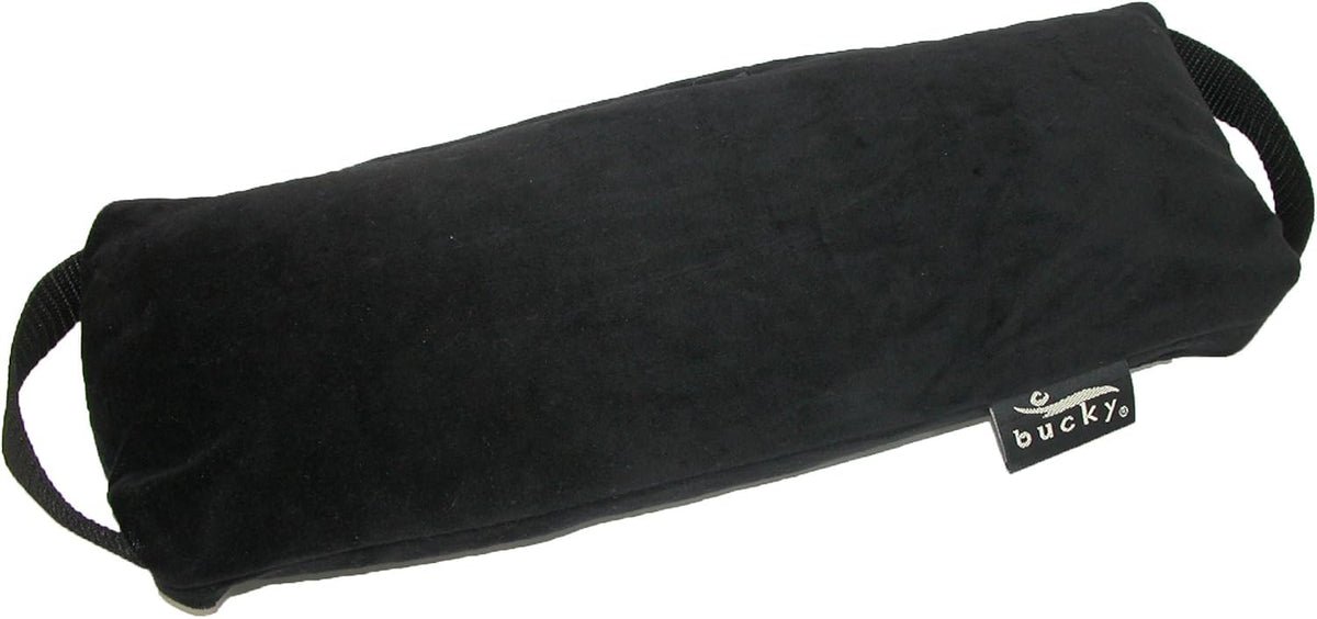 Bucky Baxter Ergonomic & Supportive Adjustable Lumbar Pillow, Black, One Size,Cotton