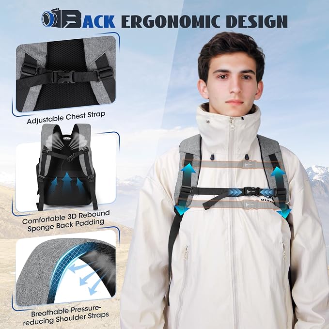 Camera Backpack Camera Bag for Photographers DSLR SLR Mirrorless Camera Cases