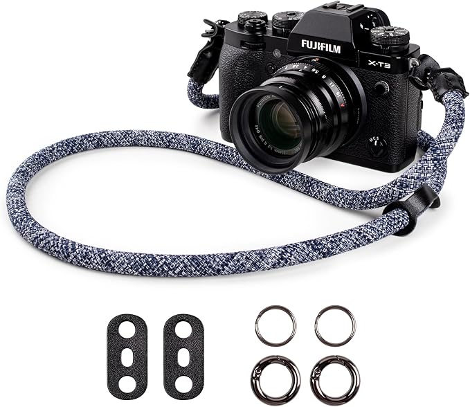 VOVMOEYA Nylon Braided Camera Rope Strap, Camera Neck Shoulder Strap