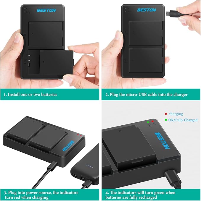 BESTON LP-E10 Battery and Charging Base