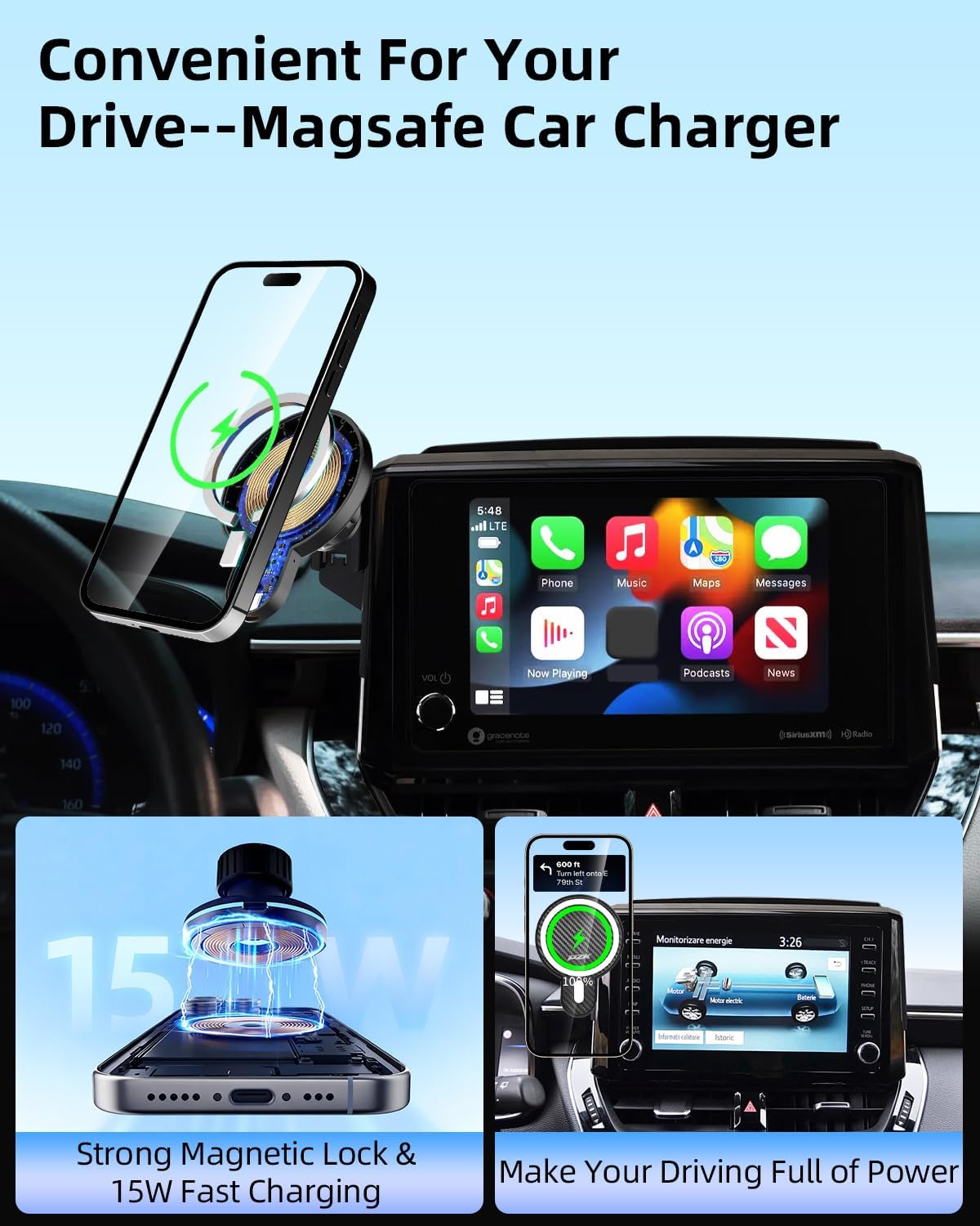 PZK Car Phone Mount for 2019-2026 Toyota Corolla/Corolla Cross 2022-2026