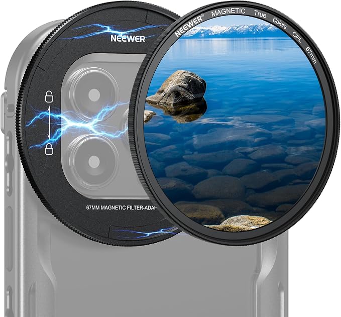 NEEWER 67mm Magnetic CPL Filter Set, Circular Polarizing Multicoated HD