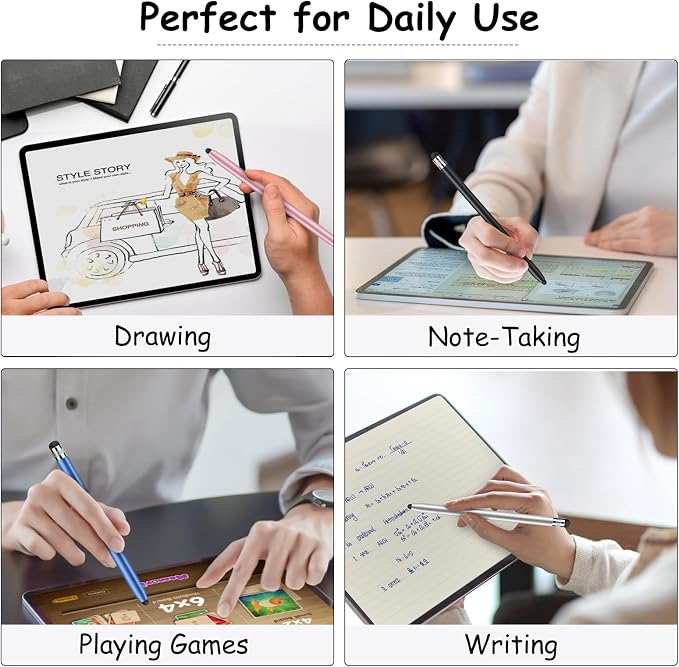 Stylus Pen for Touchscreen, Digiroot 4 Pcs Stylus Pens for iPad, High