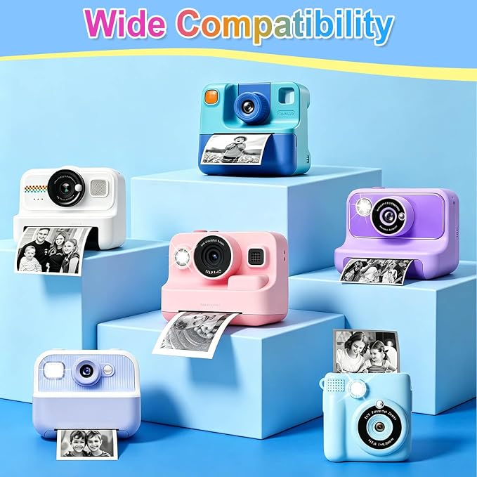 18 Rolls Kids Camera Paper Roll Refill Compatible