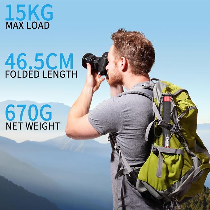 66.9in/170cm Camera Monopod INNOREL VM80A Aluminum Alloy Portable Compact