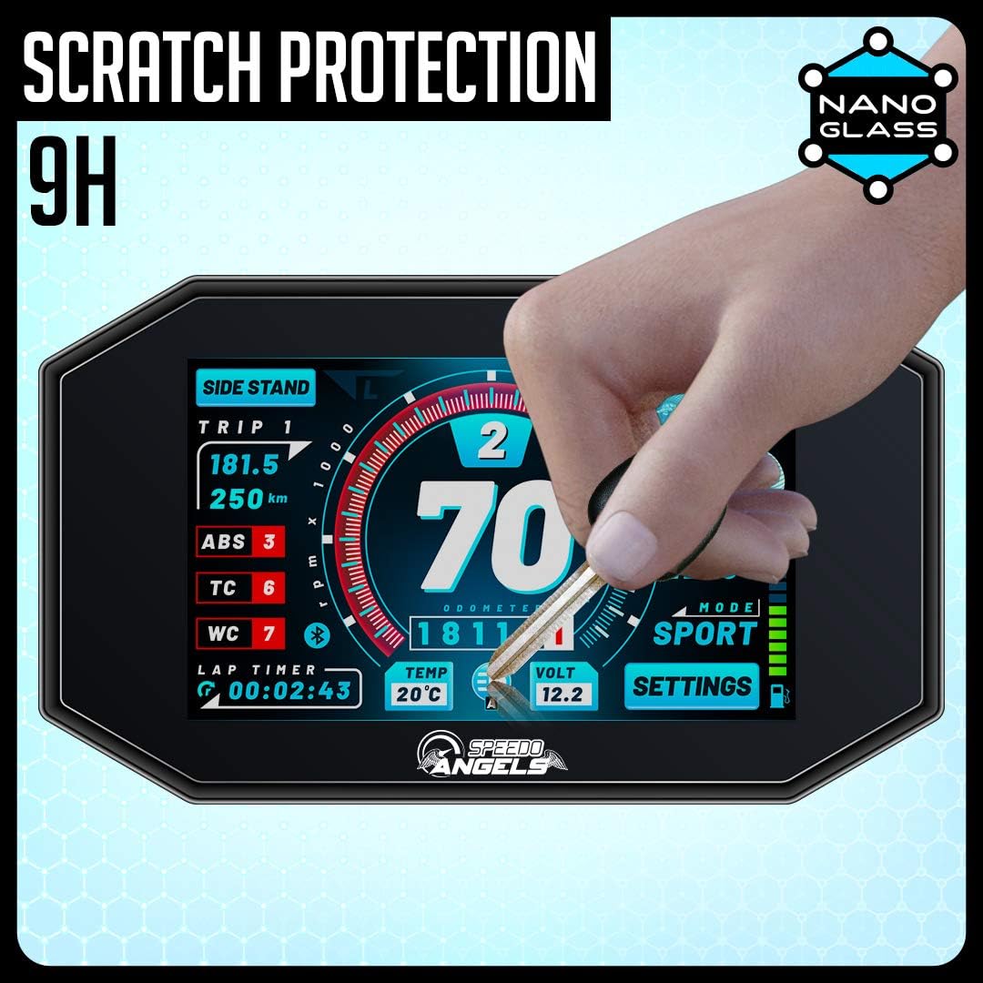 Speedo Angels NANO GLASS Dashboard Screen Protector compatible with CRF300L / RALLY (2021-) x 2