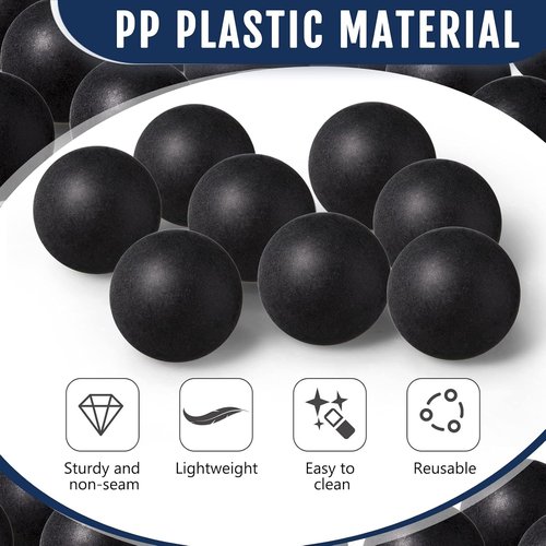 Hanaive 100 Pack Table Tennis Balls - Multi-Colored 40mm Washable Plastic Balls for Parties & Games