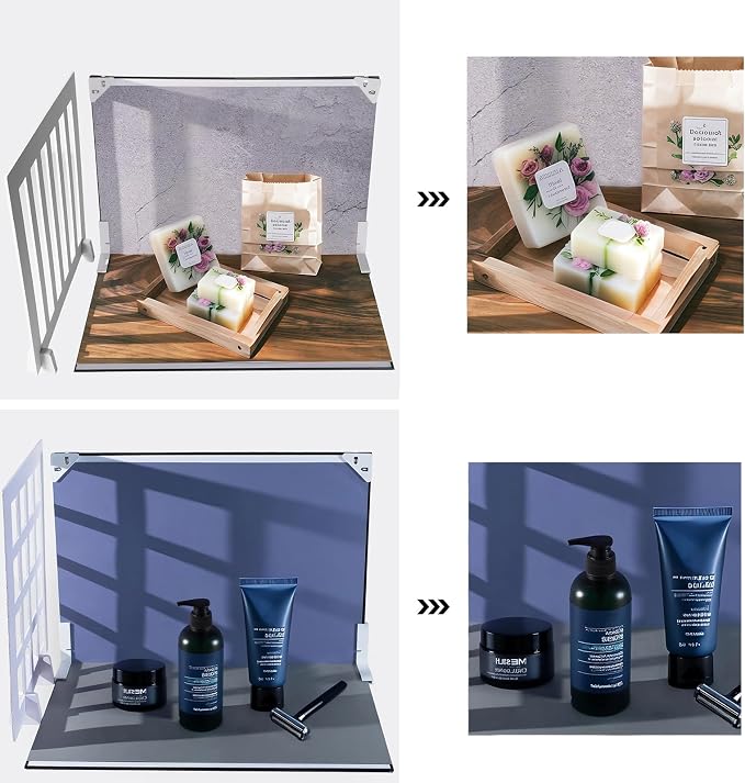 Photo Backdrop Board for Product Photography, 16.5x11.7 Inch Food Photography