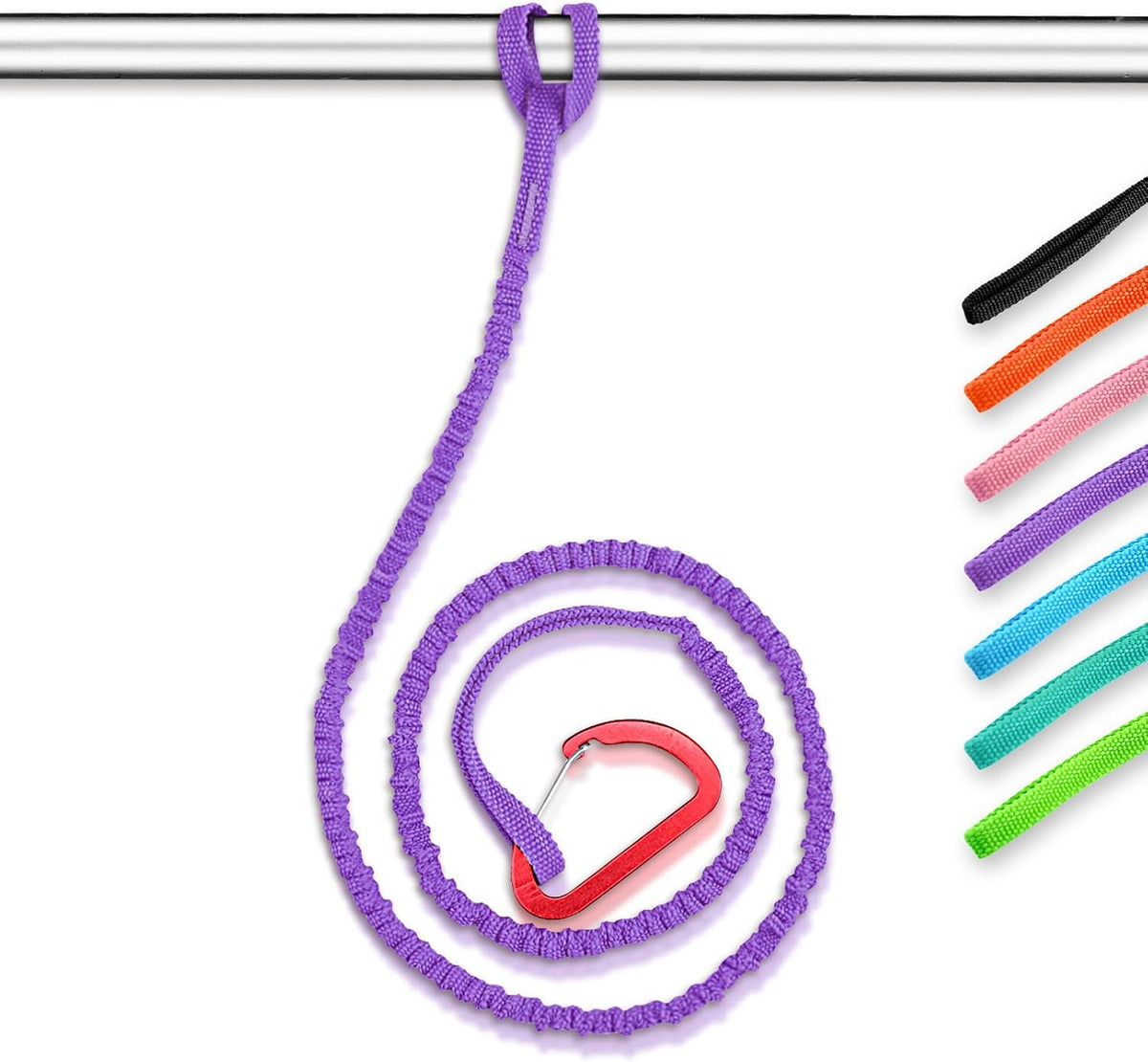 OCEANBROAD Kayak Paddle Leash - Stretchable Strap Lanyard for SUP & Canoeing | 4-7 Feet Length
