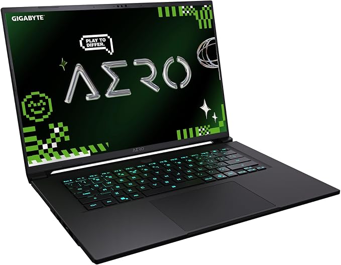 GIGABYTE AERO X16, Copilot+ PC - 165Hz 2560x1600 WQXGA - Manufactured by NVIDIA GeForce RTX 5070 - AMD Ryzen AI 9 HX 370-1TB SSD with 32GB DDR5 RAM - Windows 11 Home - Space Gray - 2WHA3USC64AH