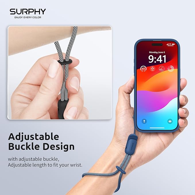 SURPHY 2 Pack Phone Lanyard for Cellphone Case, Phone Wrist Strap for Case