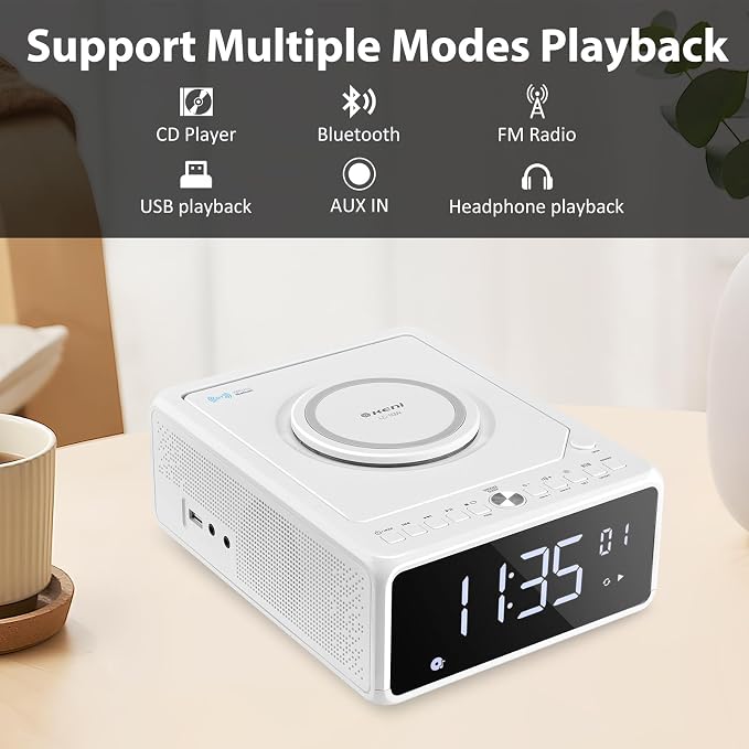 G Keni CD Player Alarm Clock Radio