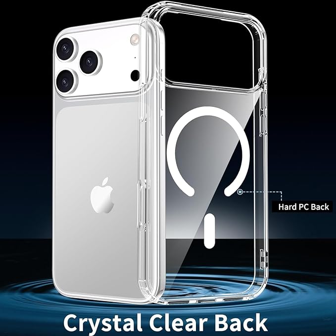 for iPhone 17 Pro Max Case Clear, Magnetic iPhone 17ProMax Case