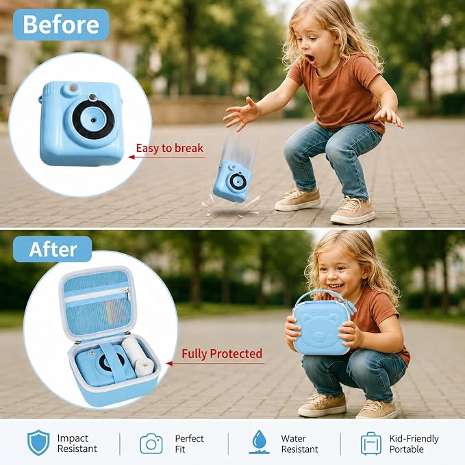 PAIYULE Kids Instant Print Camera Case