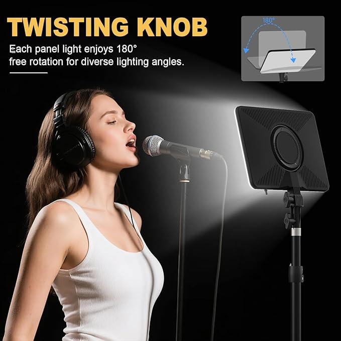 30W Upgraded Photography Lighting Kit, Anautin 1-Pack LED Video Lighting