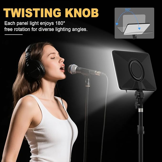 30W Upgraded Photography Lighting Kit, Anautin 2-Pack LED Video Lighting