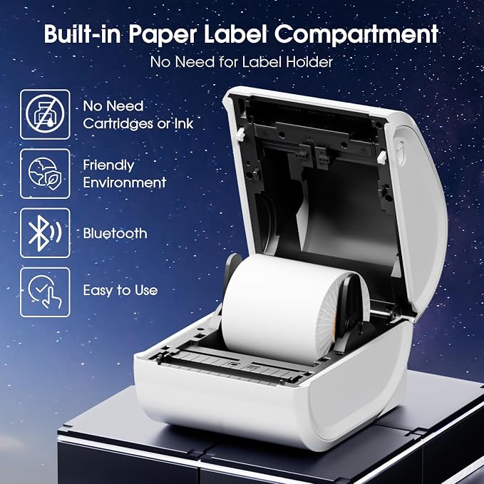 Bluetooth Shipping Label Printer