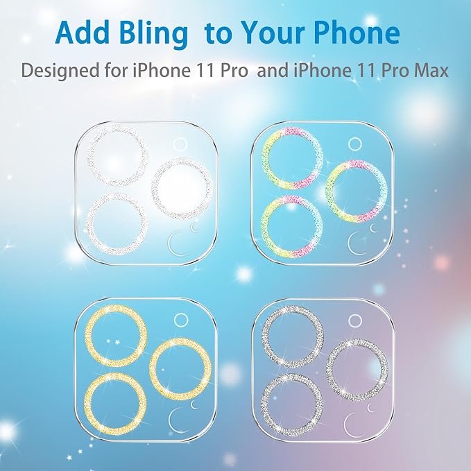 3 Pack Dengduoduo Tempered Glass Camera Lens Protector