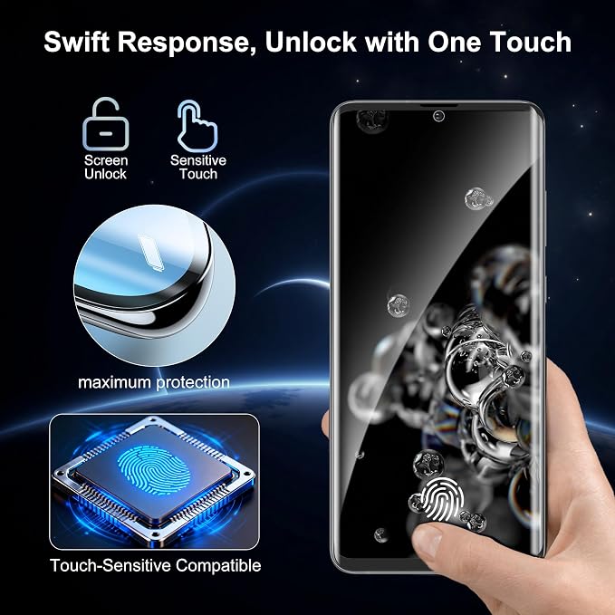 2+2 Pack for Samsung Galaxy S20 Ultra Screen Protector and Camera Protector