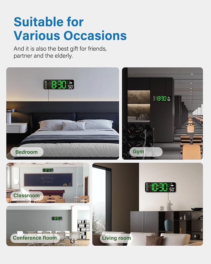 Digital Wall Clock, Digital Clock Large Display