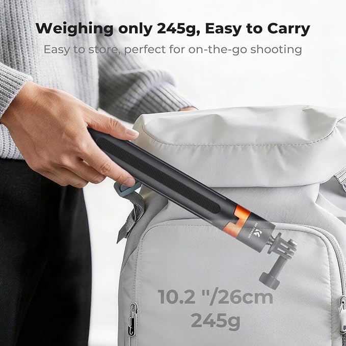 K&F CONCEPT 142cm/55.9" Telescopic Selfie Stick Tripod