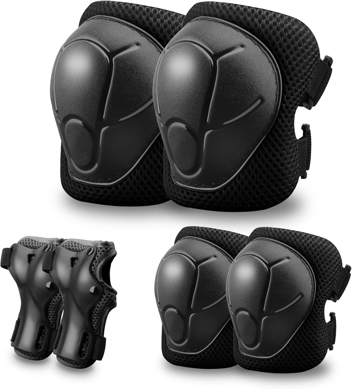 Skiennix Kids Protective Gear Set - 3-in-1 Knee, Elbow Pads & Wrist Guards for Ages 3-14 | Ideal for Skating, Cycling & Scooters
