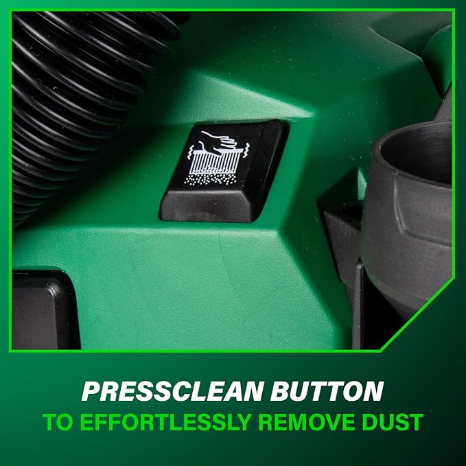 Metabo HPT 18V Cordless Wet/Dry Vacuum, 1.6 Gallon HEPA Filter Vacuum, Powerful 74 CFM Airflow, 8 ft. of Stretchable Hose, Eco and Boost Modes, Lightweight Design, Tool Body Only, RP18DAQ4
