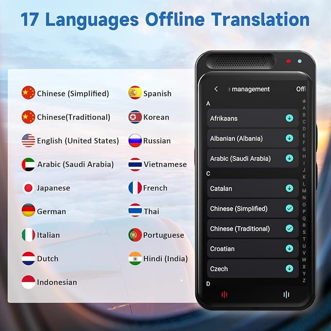 Language Translator Device, 150 Languages Two-Way Instant Translator Device