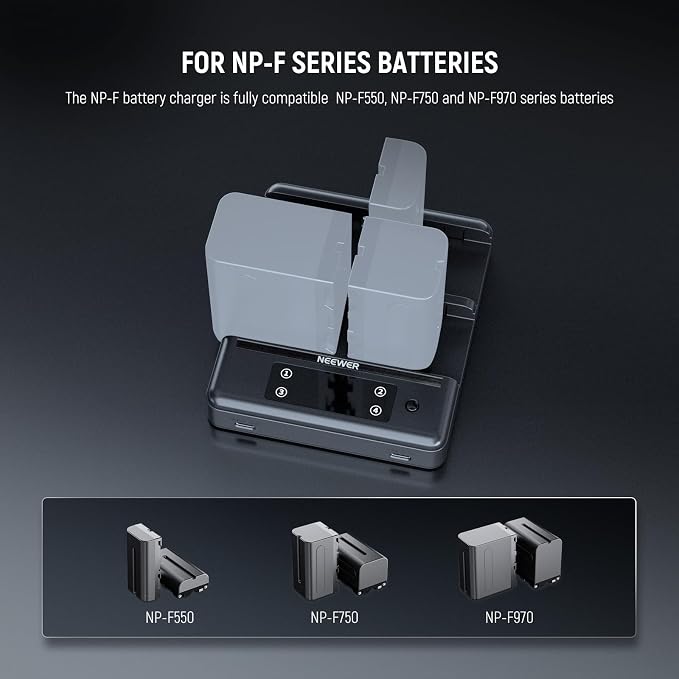 NEEWER NP-F970 4 Channel Charger