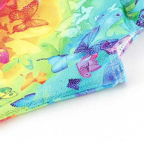 Belovance Toddler Girls' Gymnastics Leotards - Sparkly Rainbow Dinosaur & Leopard Print Biketard