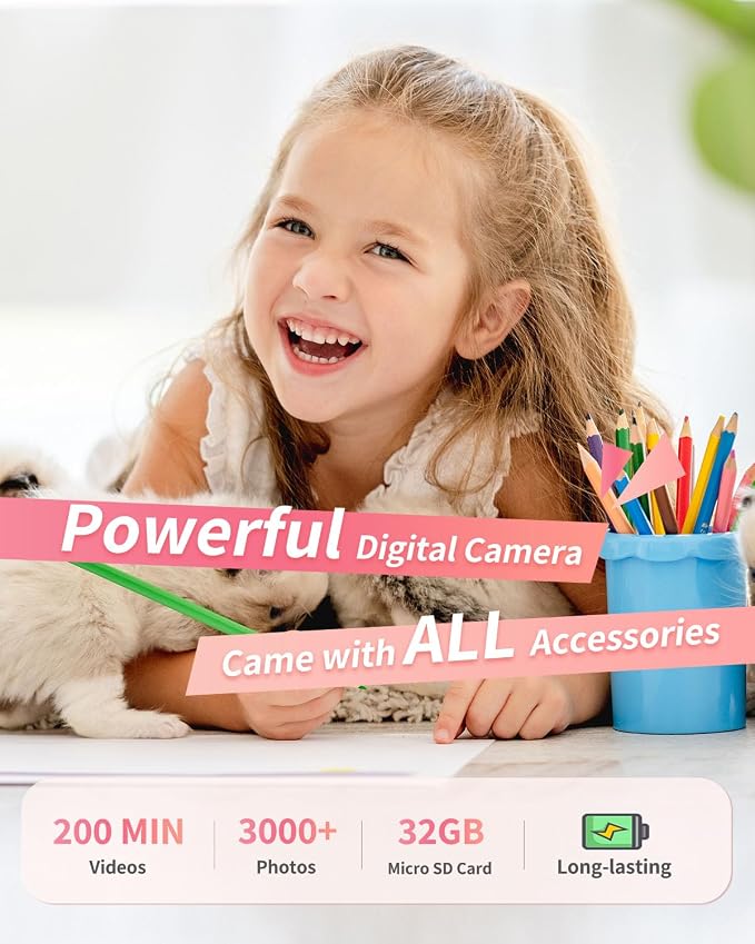 Lecran Digital Camera, FHD 1080P Point and Shoot Camera