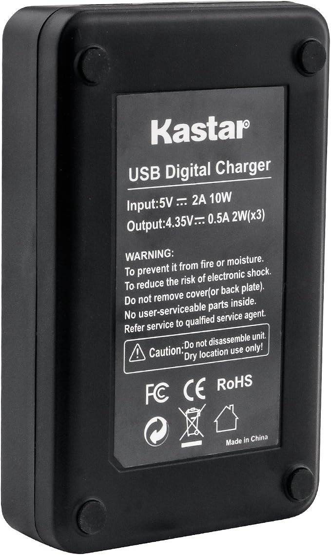 Kastar Battery x3 + Charger for Sony NP-BX1 HDR-AS200V HDR-AS30 HDR-AS300