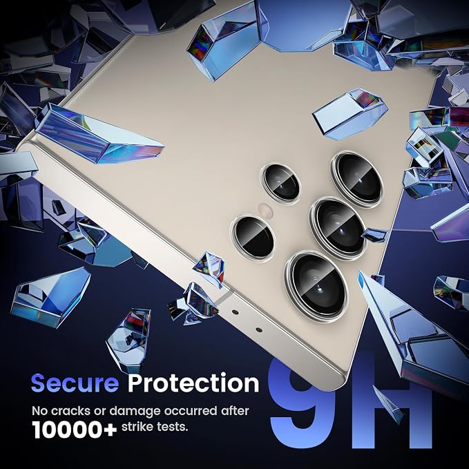 Tensea (3+2PCS for Samsung Galaxy S24 Ultra 5G Camera Lens Protector, 9H