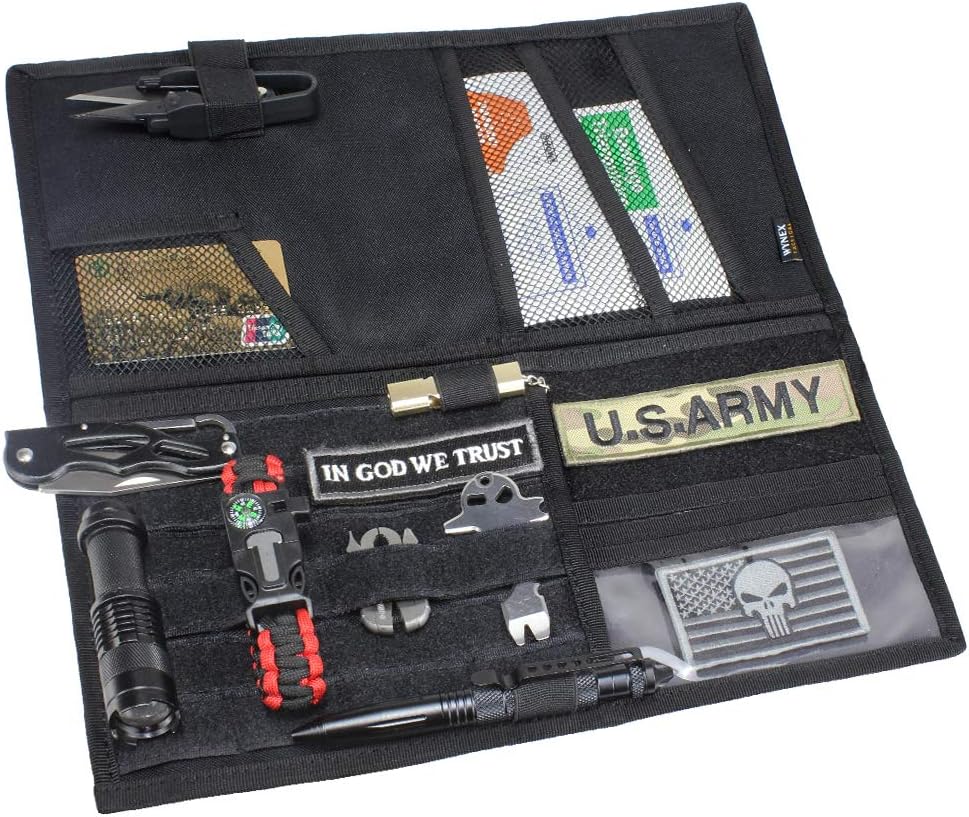 WYNEX Car Visor Organizer 2-Sided MOLLE Panel, for Car Trucks Pickup Vans