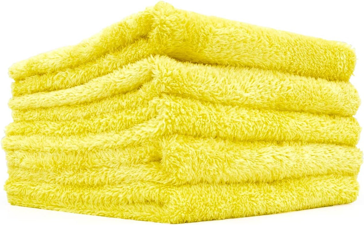 The Rag Company - Eagle Edgeless 350 (5-Pack) Professional Korean 70/30 Blend Super Plush Microfiber Detailing Towels, 350GSM, 16in x 16in, Lavender