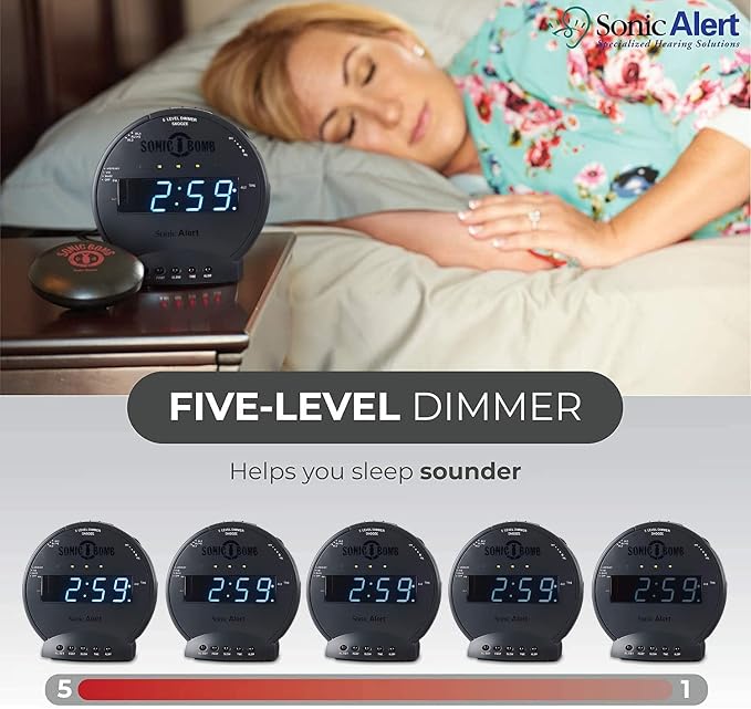 Sonic Alert Sonic Bomb Dual Alarm Clock