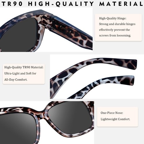 MAIVARDAY Women's Polarized Over the Glasses Sunglasses UV400 Protection TR90 Flexible Frame Wraparound Sport Style for Outdoor Activities