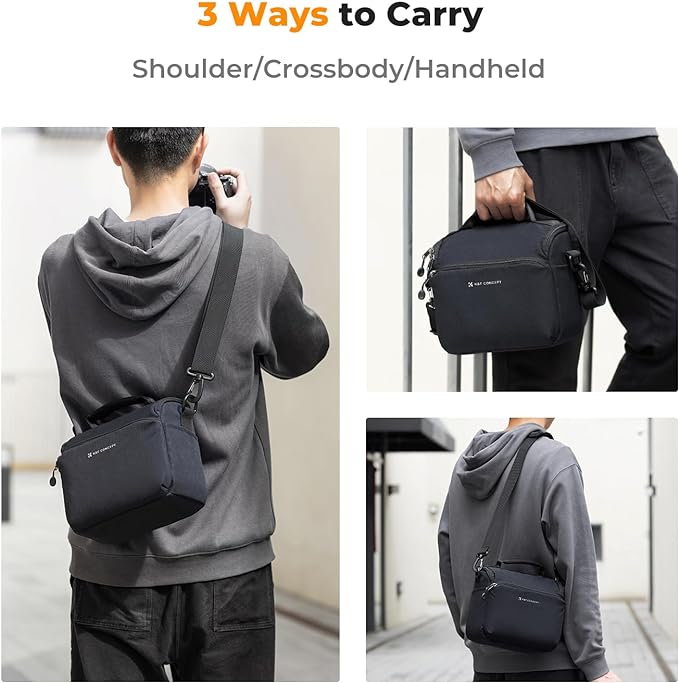 K&F CONCEPT Camera Sling Bag Small Crossbody Camera Case DSLR/SLR/Cute Compact
