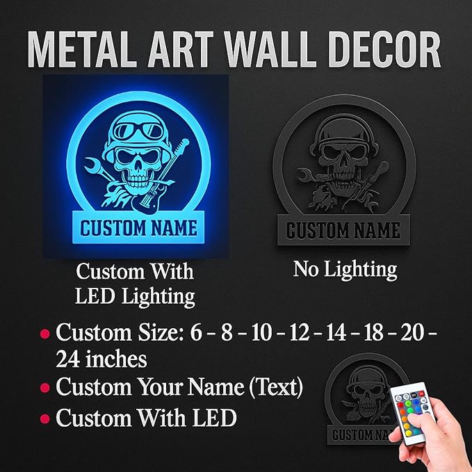 Custom Golf Golfing Metal Sign, Personalized LED Lights Wall Art, Unique Home Decor Gift for Golf Enthusiasts, Stylish Hanging Decor for Man Cave, Office, or Playroom